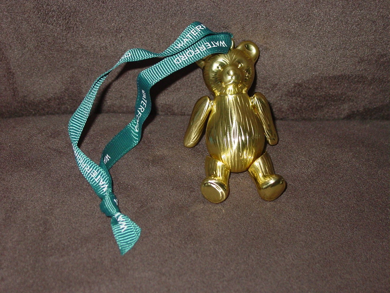 Waterford Christmas Teddy Bear Golden Ornament 1070355