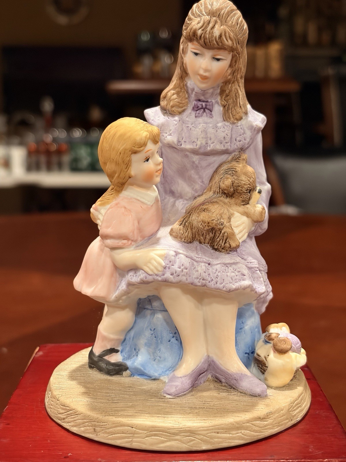 Vintage 1992 Heritage House My Mother\'s Love Sewing Porcelain Figurine Vintage 1992 Heritage House My Mother\'s Love Sewing Porcelain Figurine