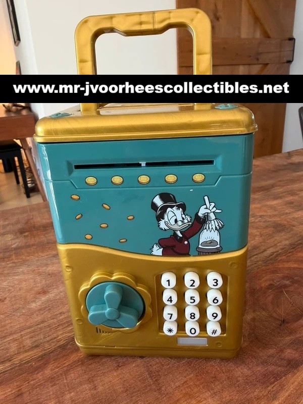 Walt Disney Scrooge McDuck with First Cent Vintage Electric Vault