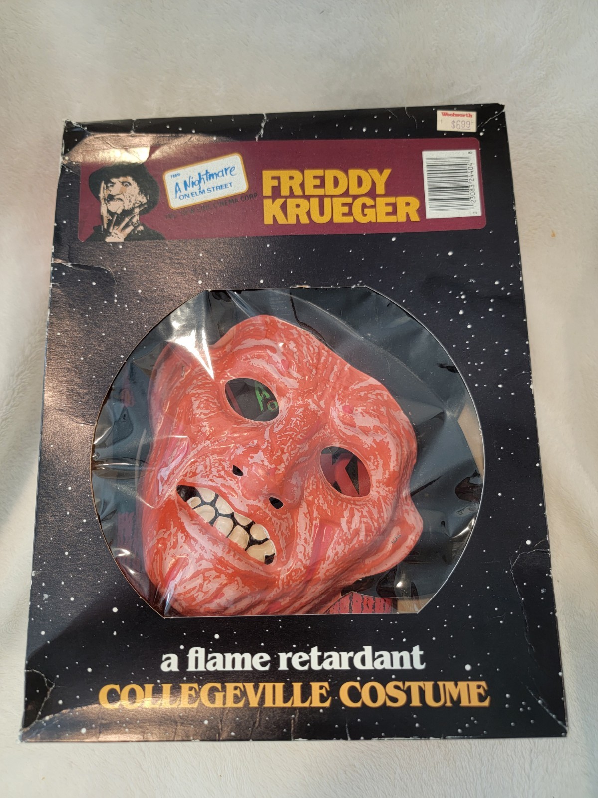 Vintage 1987 Collegeville Freddy Krueger Halloween Costume