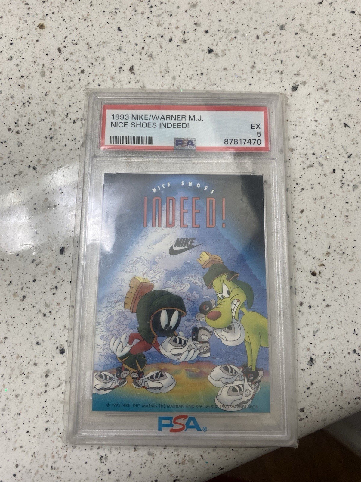 Nike 1993 Nike/Warner M.J. Nice Shoes Indeed Graded Card #87817470