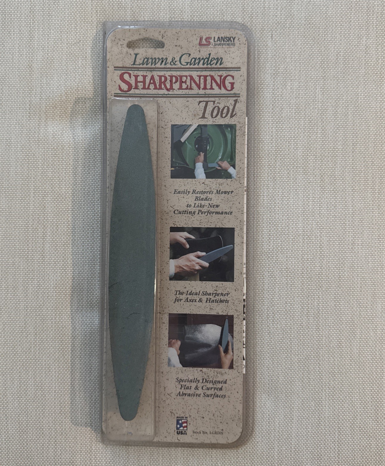 Lansky Sharpener Designed For Mower Blades Axes Hatches And All Garden Tools