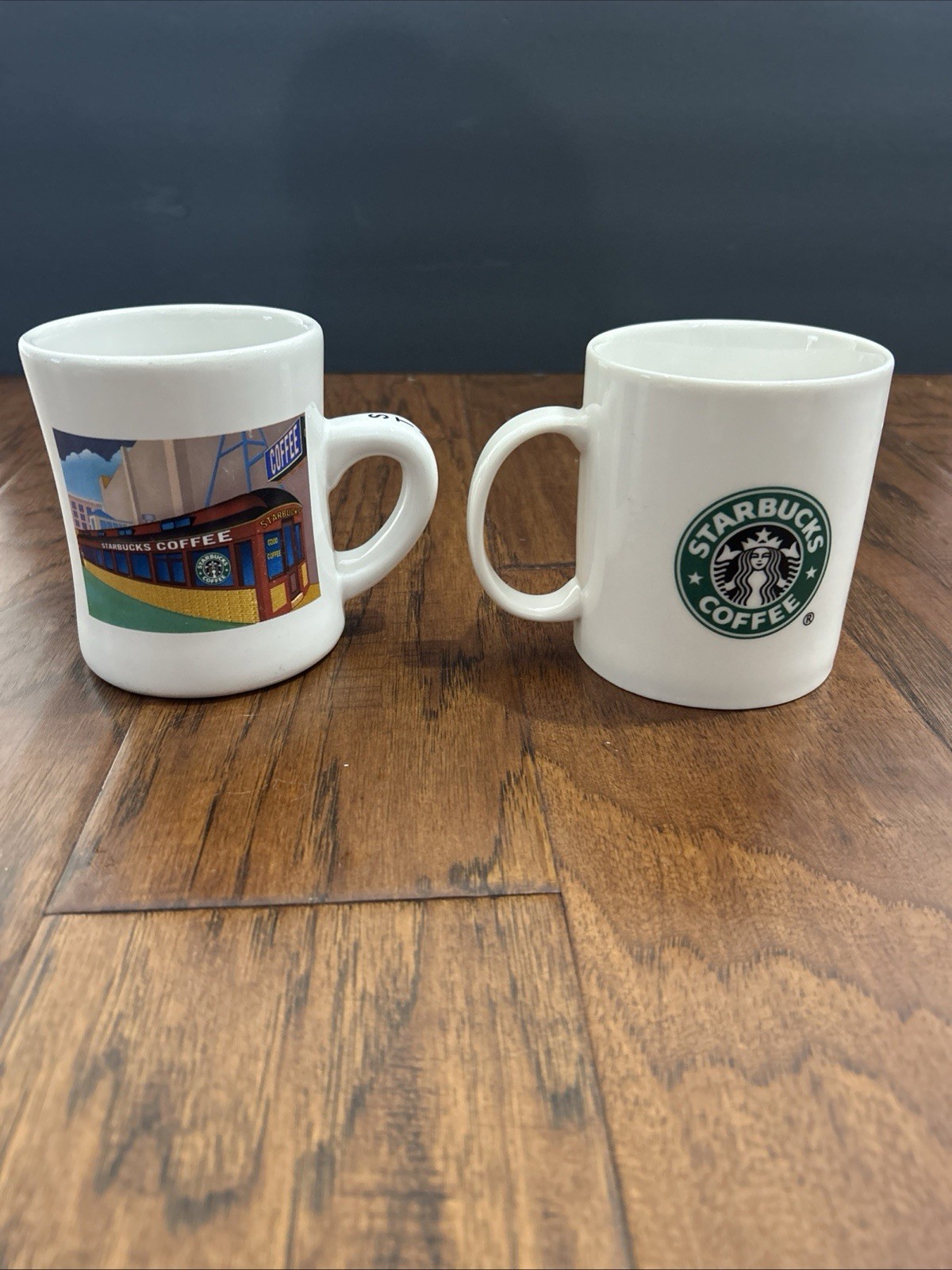 Starbucks Barista Collection Coffee Mugs Set of 2 Storefront & Logo