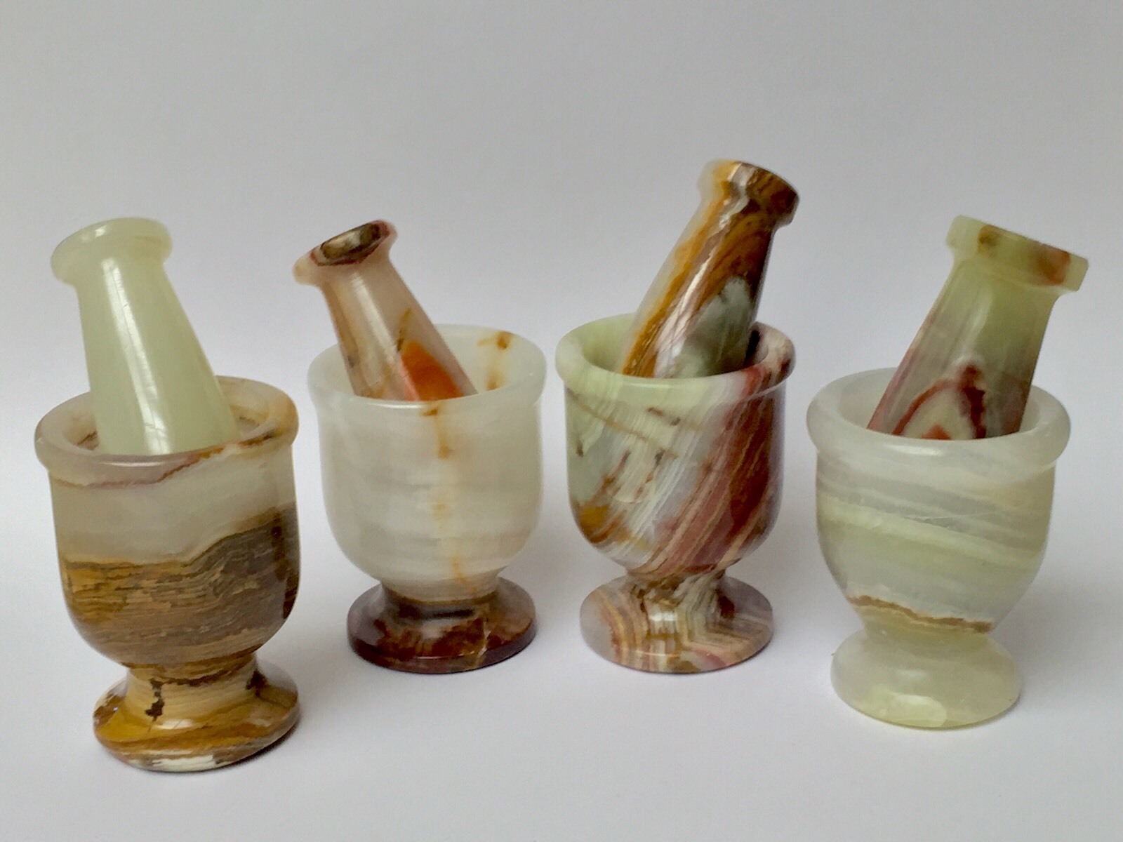 One Mortar And Pestle Onyx Stone Spice Herb Salt Pepper Grinder Mortar & Pestle.
