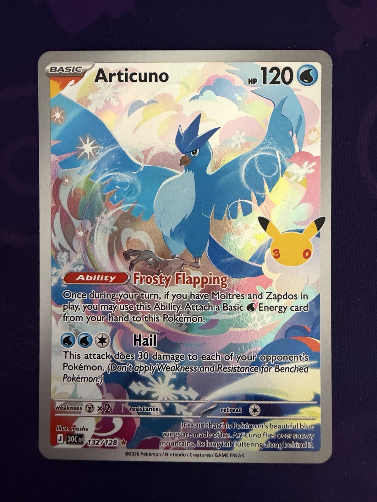 Pokémon TCG - Articuno 132 - 30th Anniversary
