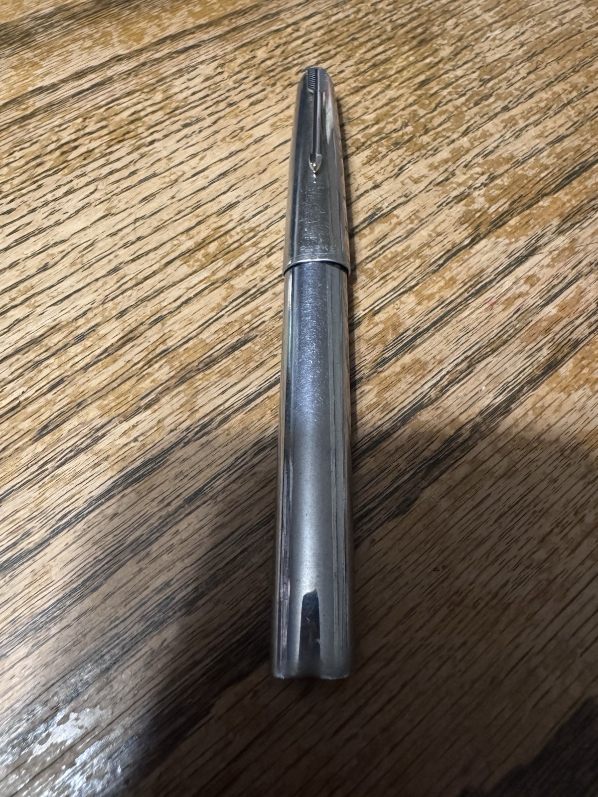 Vintage Parker 51 Chrome/Black Jeweled Cap - Maybe Cigarette Holder??