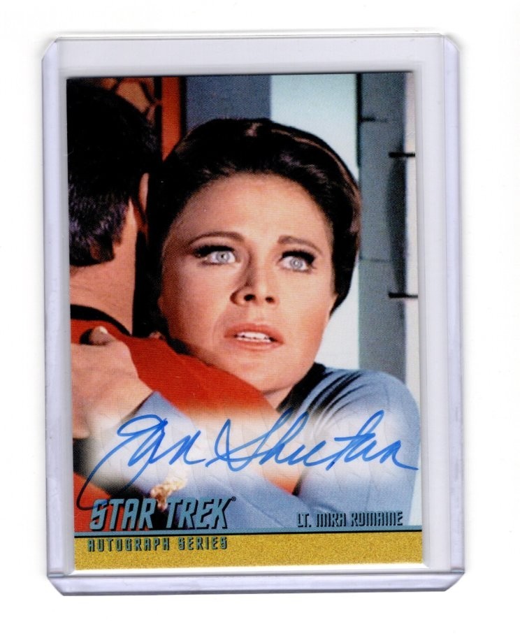 2008 STAR TREK 40TH ANN. SER 2 JAN SHUTAN #A163 AUTOGRAPH 1932-2021 LT. ROMAINE 2008 STAR TREK 40TH ANN. SER 2 JAN SHUTAN #A163 AUTOGRAPH 1932-2021 LT. ROMAINE