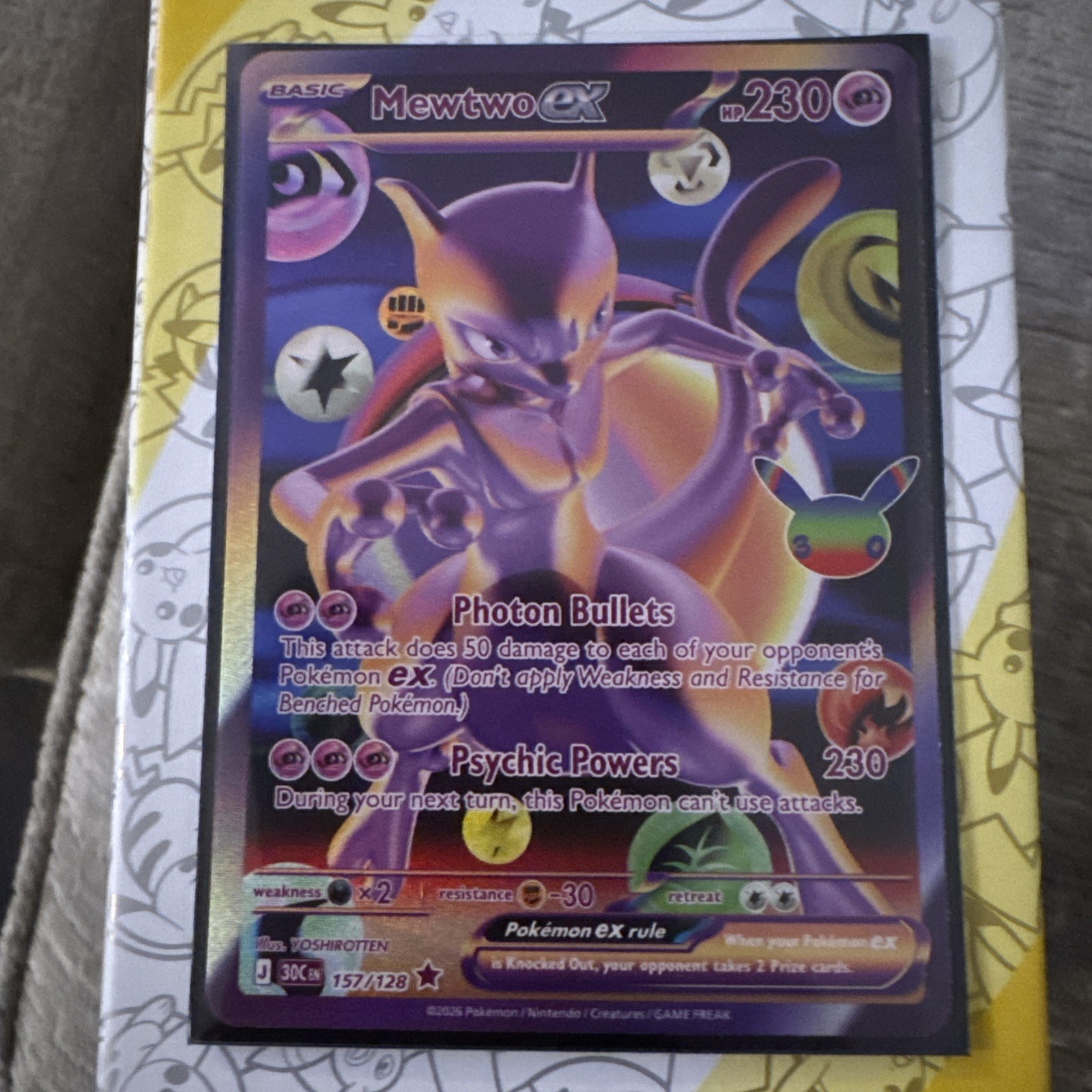 Mewtwo EX XY 157/128 Pokémon TCG Full Art Holo Ultra Rare Card Mewtwo EX XY 157/128 Pokémon TCG Full Art Holo Ultra Rare Card