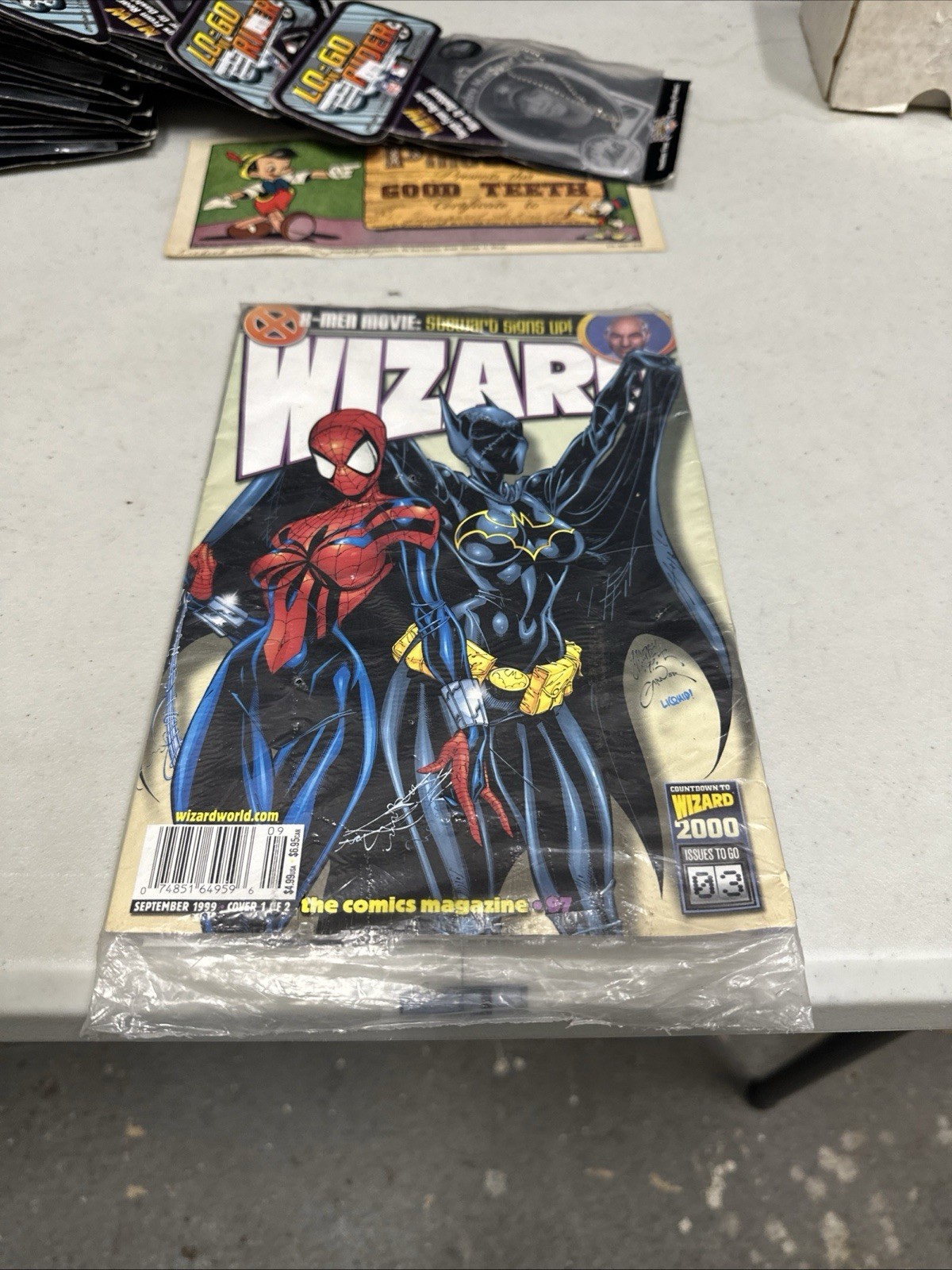 1999 WIZARD Magazine #97 SEALED Batgirl Spider-Girl / Batman Dark Victory #0
