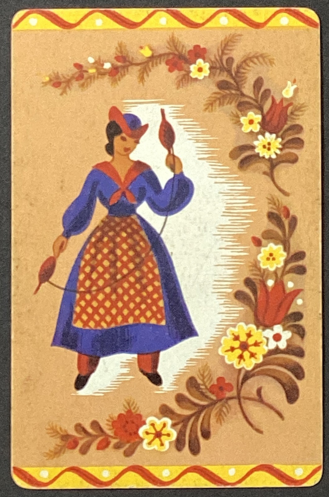 Pretty Lady Vintage Single Swap Playing Card