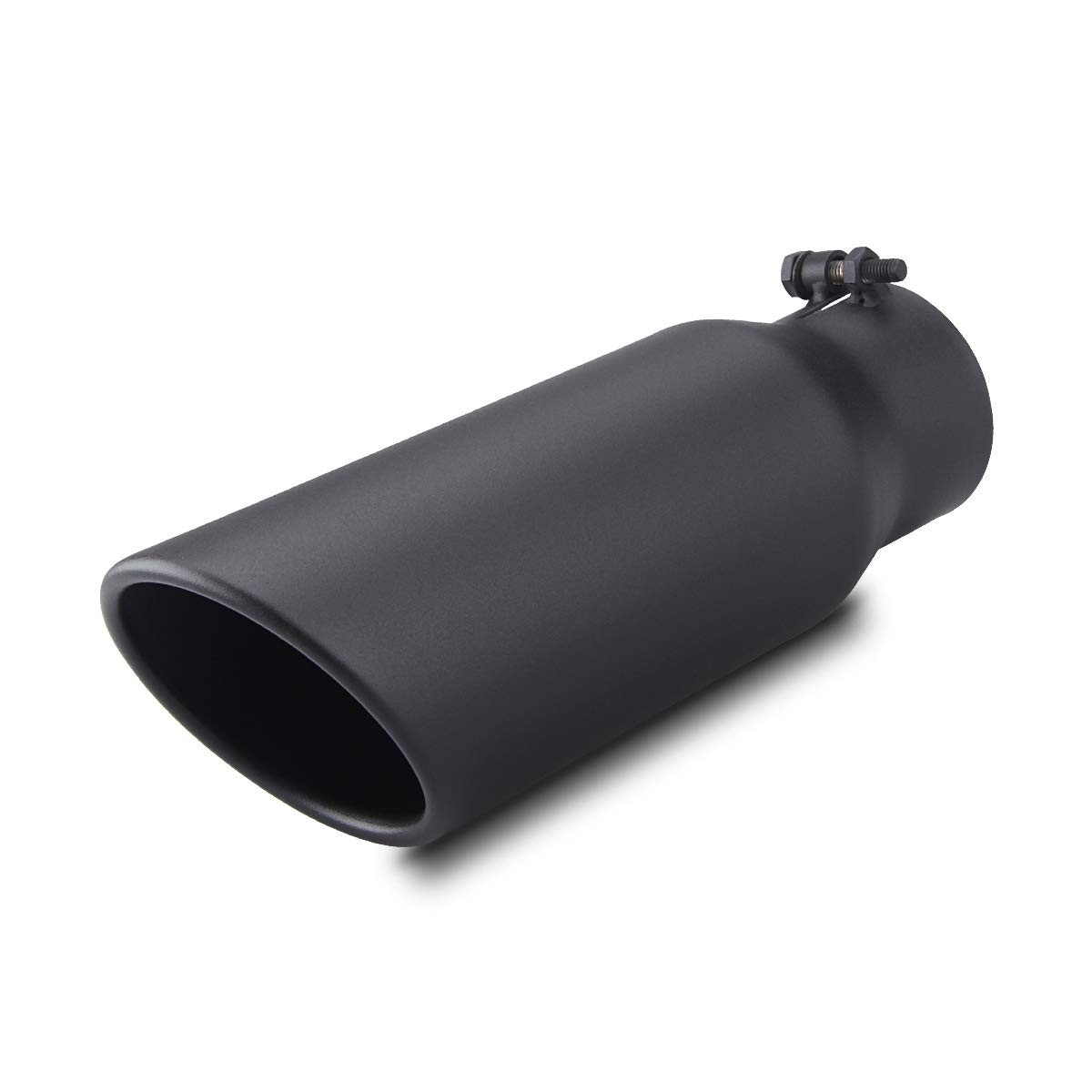 Lcgp 3 Inlet Black Exhaust Tip3 X 4 X 12 Universal Bolt On Stainless Steel