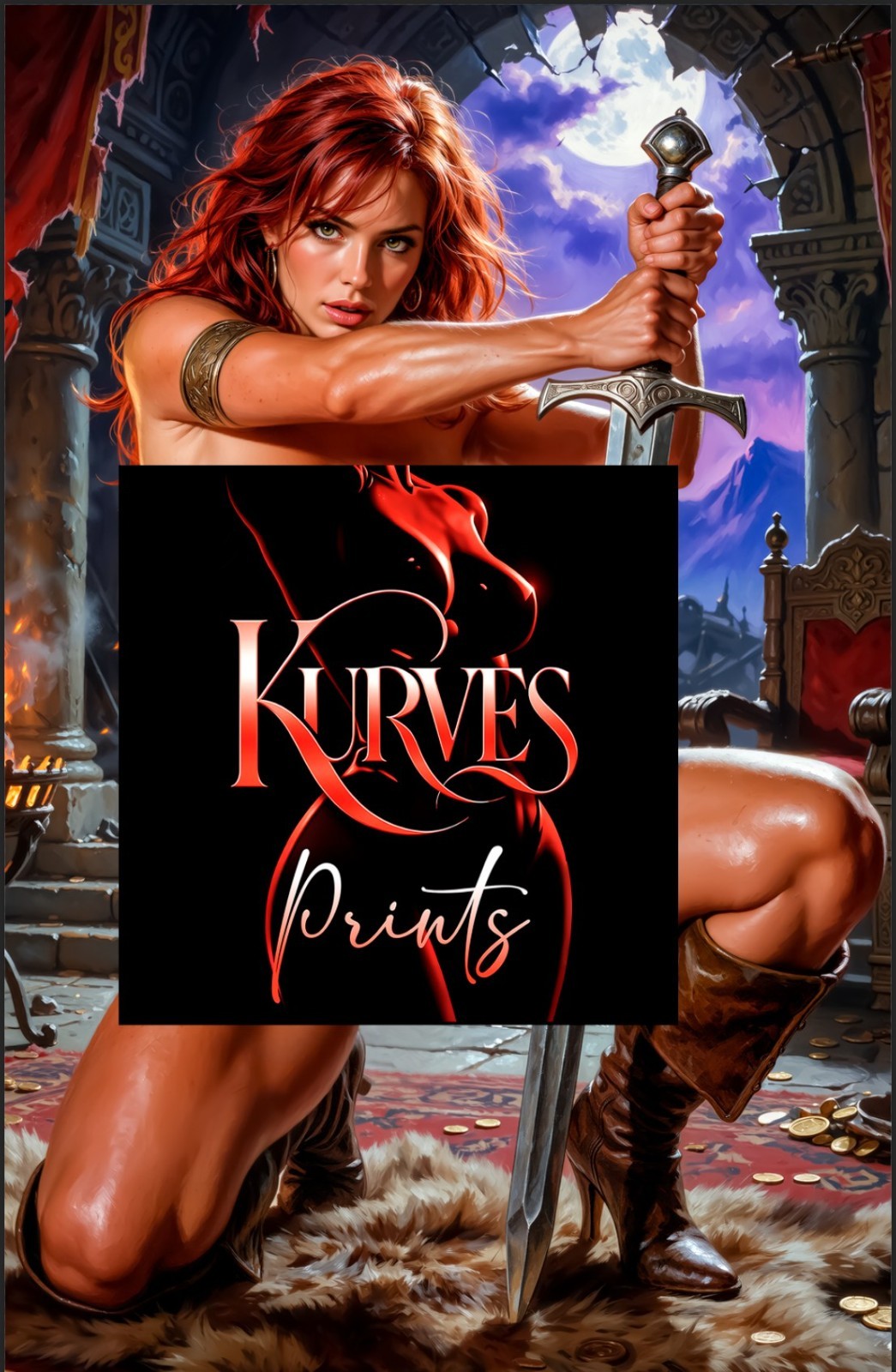 RED SONJA COSPLAY V2 | NOTI | SINGLE COVER PRINT | KURVES COMICS