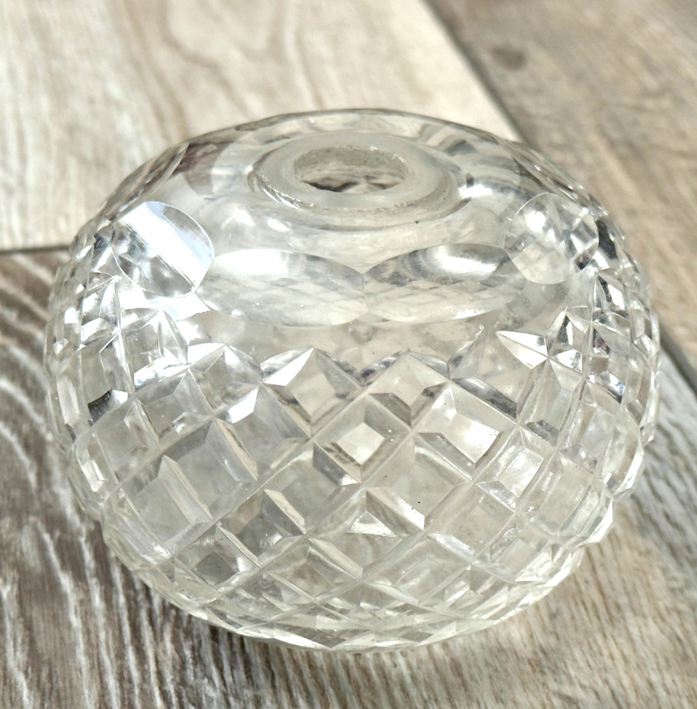 Vintage Lamp Chandelier Crystal Ball Break Part Made in Spain Ornate Design