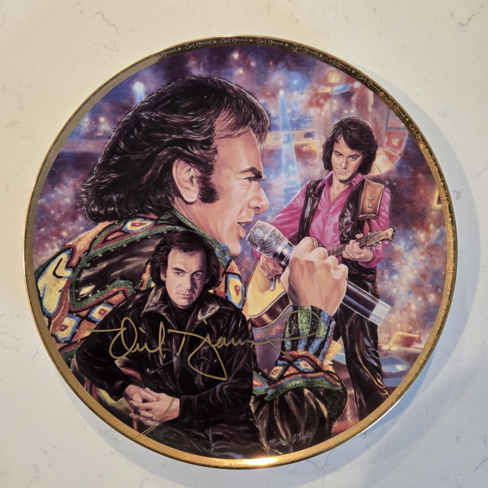 Neil Diamond  Beautiful Noise--Limited Edition# 155 Plate Pre-owned 