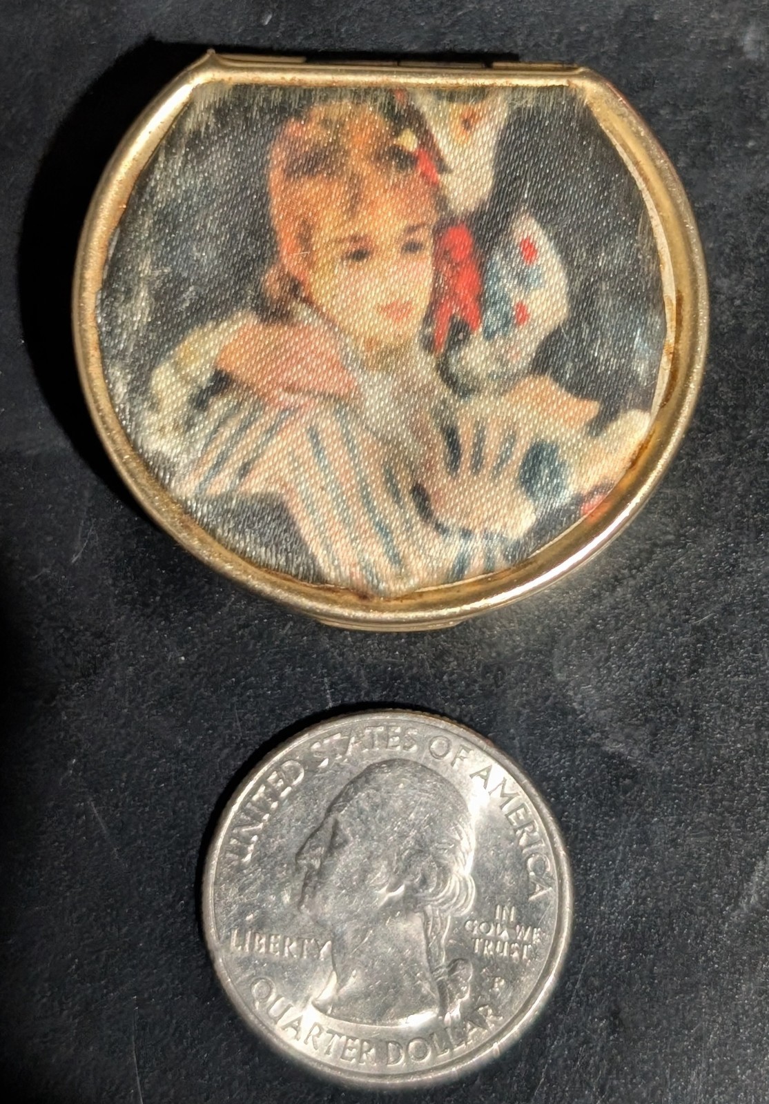 Vintage/Antique Pill Box Girl & Man