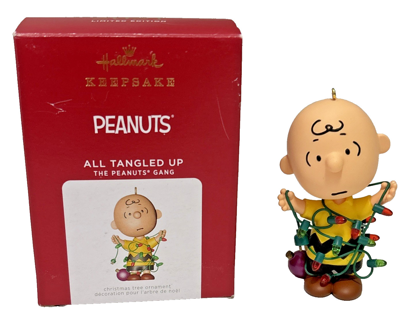 2021 Hallmark Keepsake Peanuts All Tangled Up Charlie Brown Ornament Limited NIB