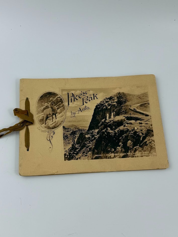 Pike’s Peak by Auto Booklet Photo-Gravures Stewart Bros Vtg Travel Souvenir