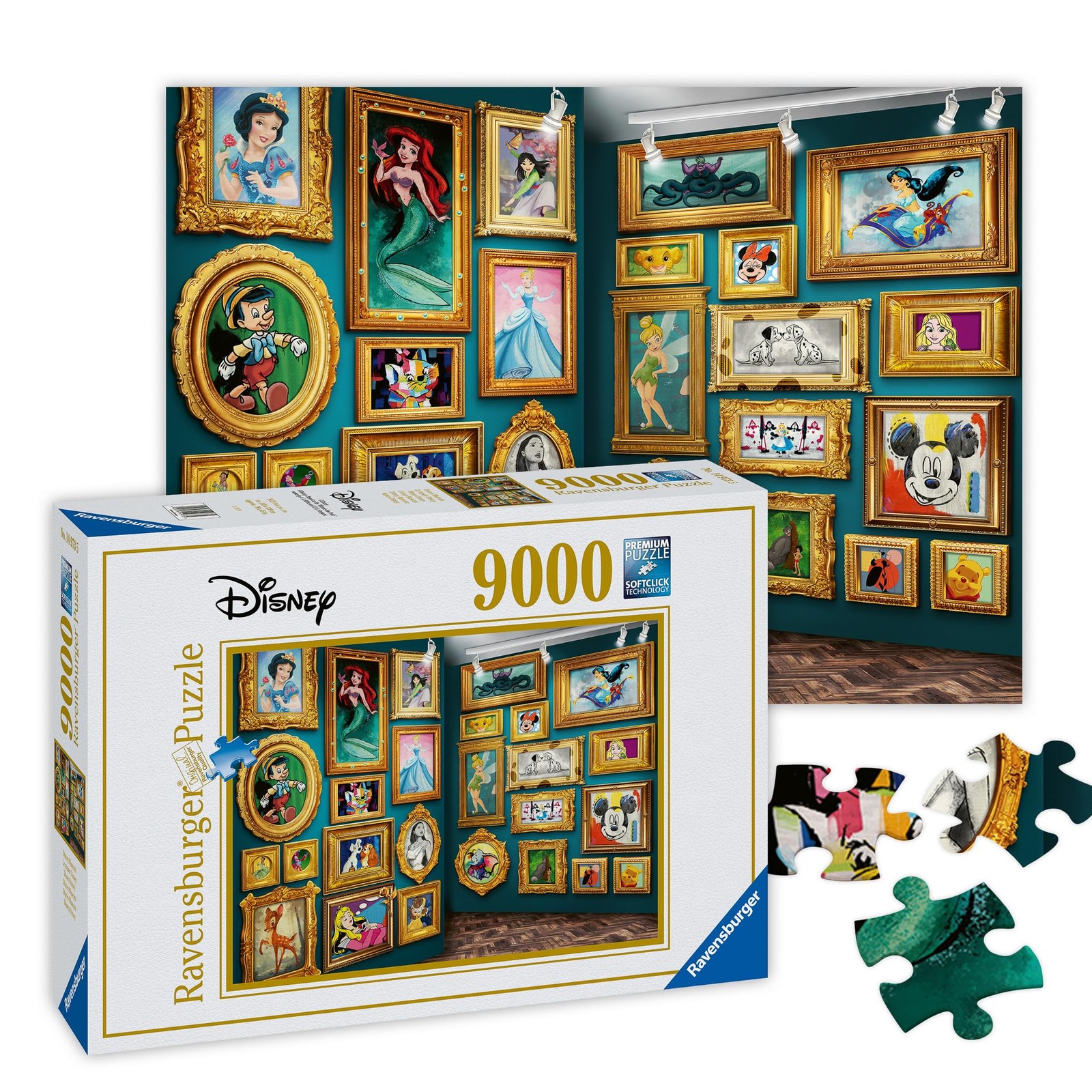 Ravensburger Disney Museum 9000 Piece Jigsaw Puzzle - Mickey Bambi Snow White