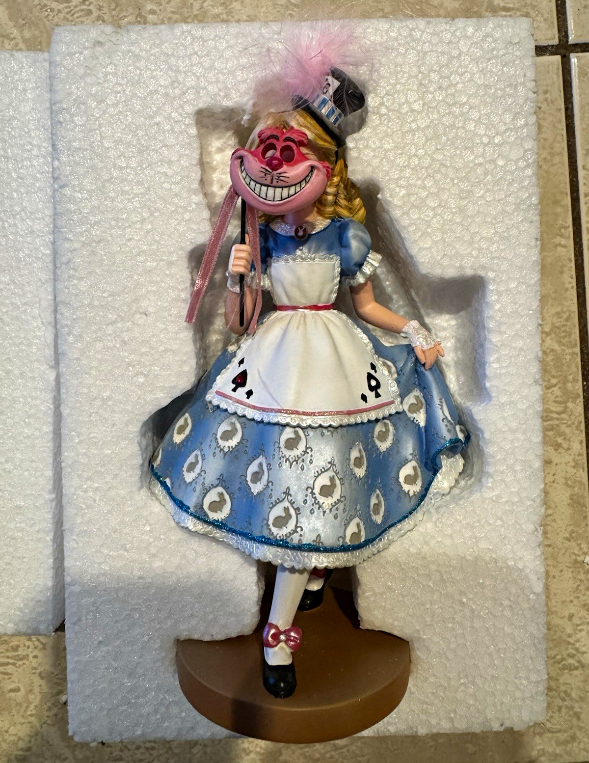 Enesco Disney Showcase Alice in Wonderland 65th Anniversary Masquerade 6.5in Enesco Disney Showcase Alice in Wonderland 65th Anniversary Masquerade 6.5in