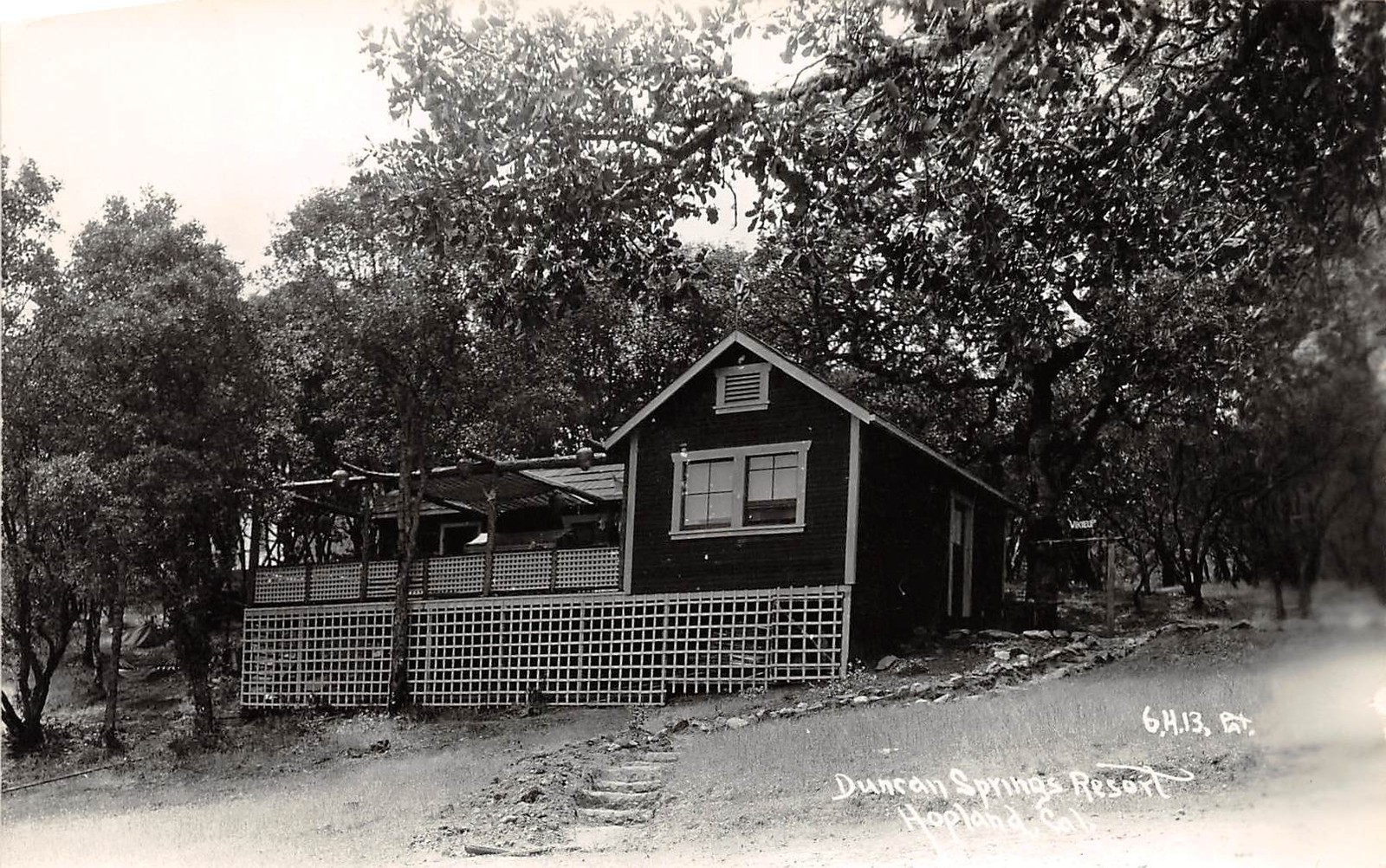 D98/ Hopland California Ca Postcard Real Photo RPPC c1940s Duncan Springs Resort D98/ Hopland California Ca Postcard Real Photo RPPC c1940s Duncan Springs Resort