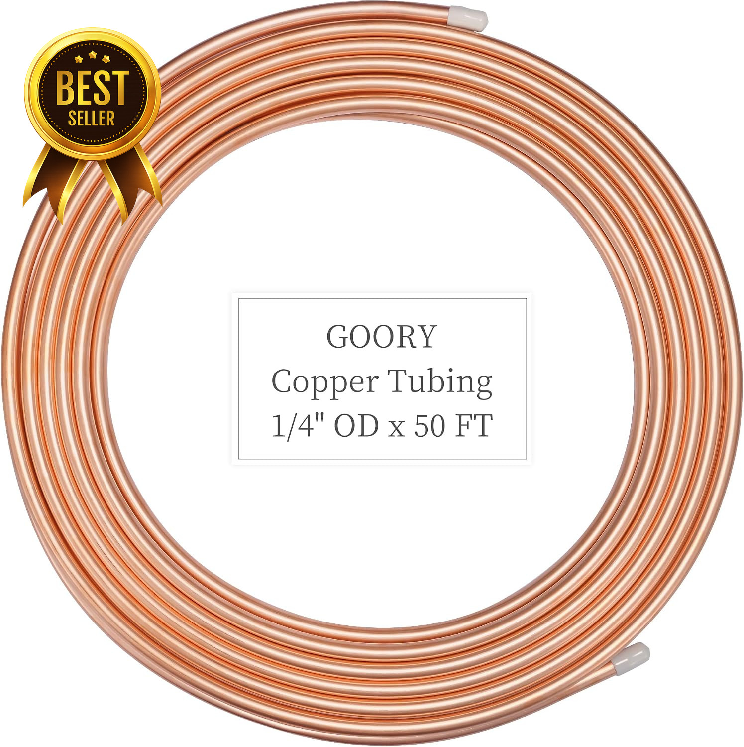 50-Foot 1/4-Inch OD Soft Copper HVAC Refrigeration Tubing 50-Foot 1/4-Inch OD Soft Copper HVAC Refrigeration Tubing