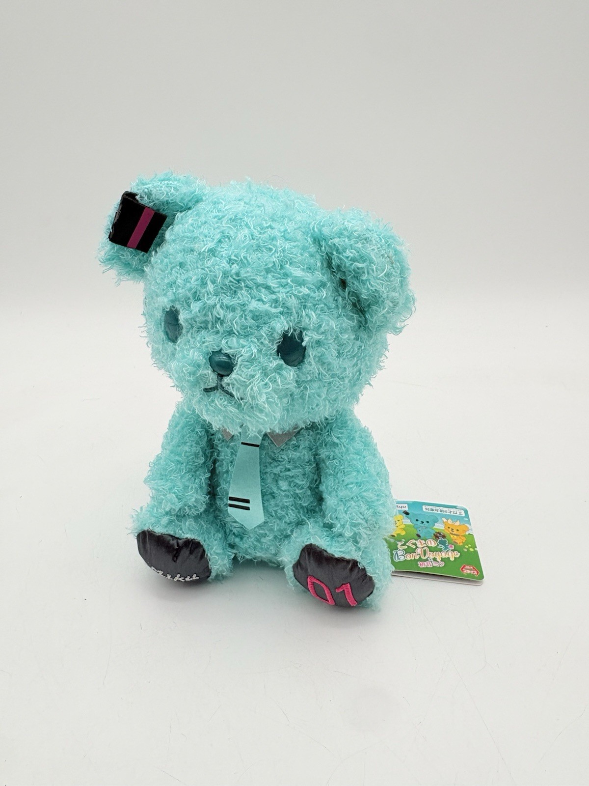 Furyu BON VOYAGE Plush Hatsune Miku 01 Teal Bear Japan Vocaloid Kawaii Anime 6”