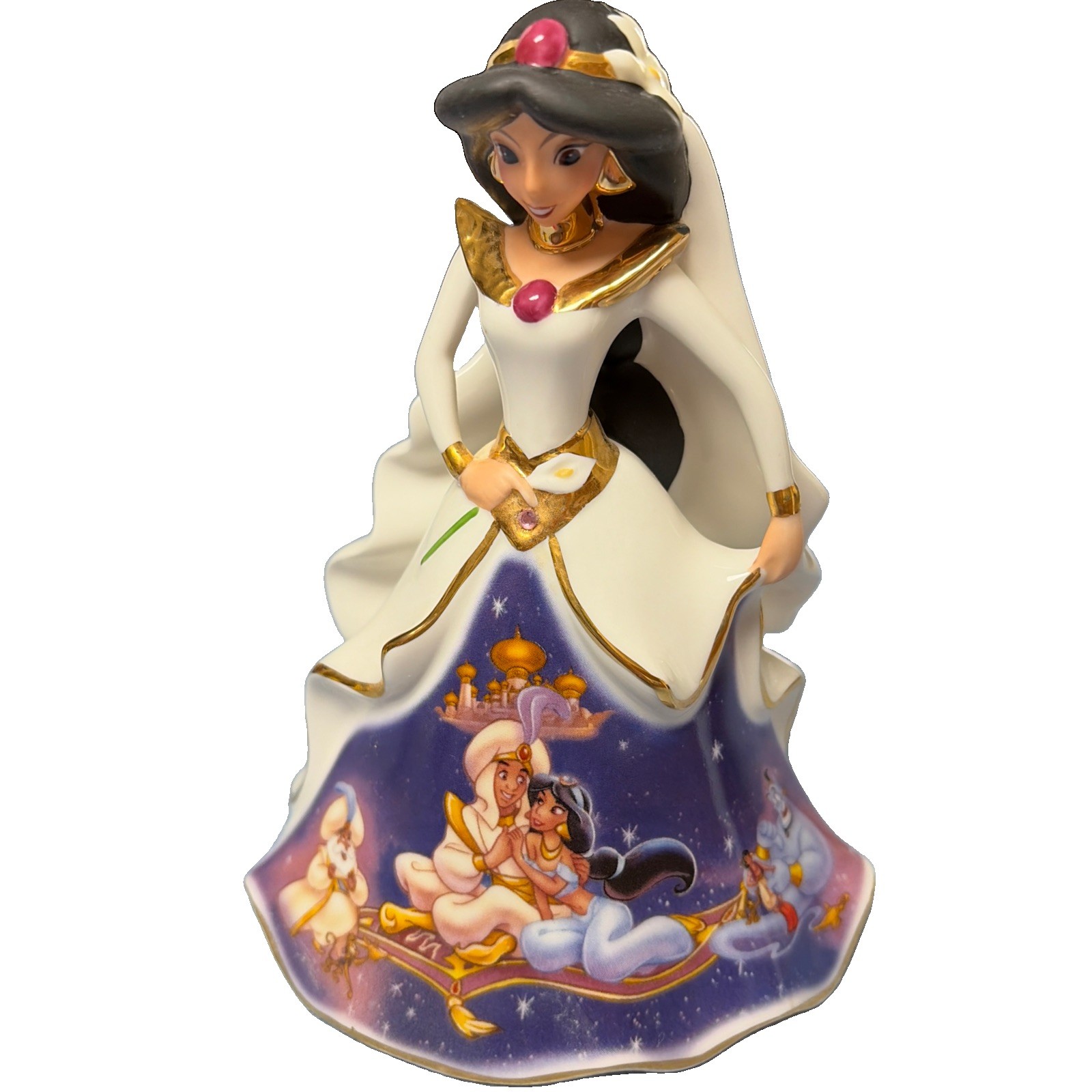 Disney Dresses and Dreams Bell Forever Jasmine Bradford Exchange 2004