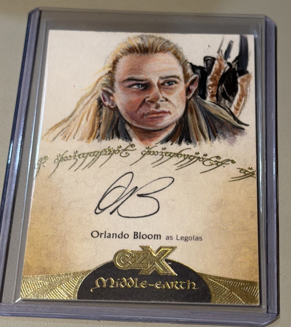 2022 Cryptozoic CZX Middle Earth 1/1 Orlando Bloom Sketch Autograph Neil Camera 2022 Cryptozoic CZX Middle Earth 1/1 Orlando Bloom Sketch Autograph Neil Camera