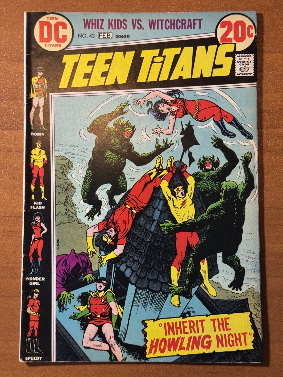 Teen Titans #43 DC Comics 1973 Nick Cardy Witchcraft Bronze Age Robin FN/FN+