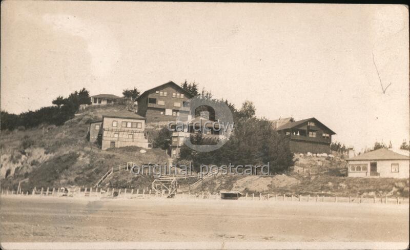 Bolinas, California CA Houses Shore 1910 Original Vintage Real Photo RPPC