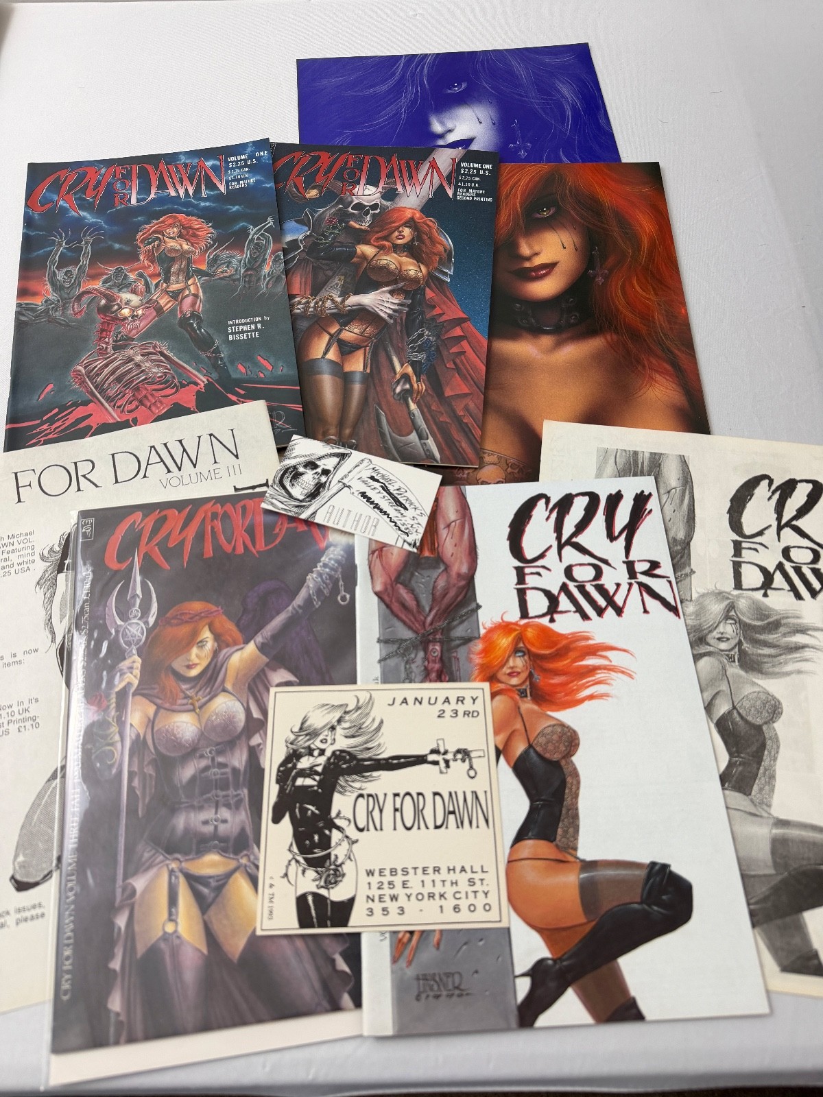 Cry for Dawn #1-3 Original Comics 1st 2nd 3rd Prints Joseph Monks Archive