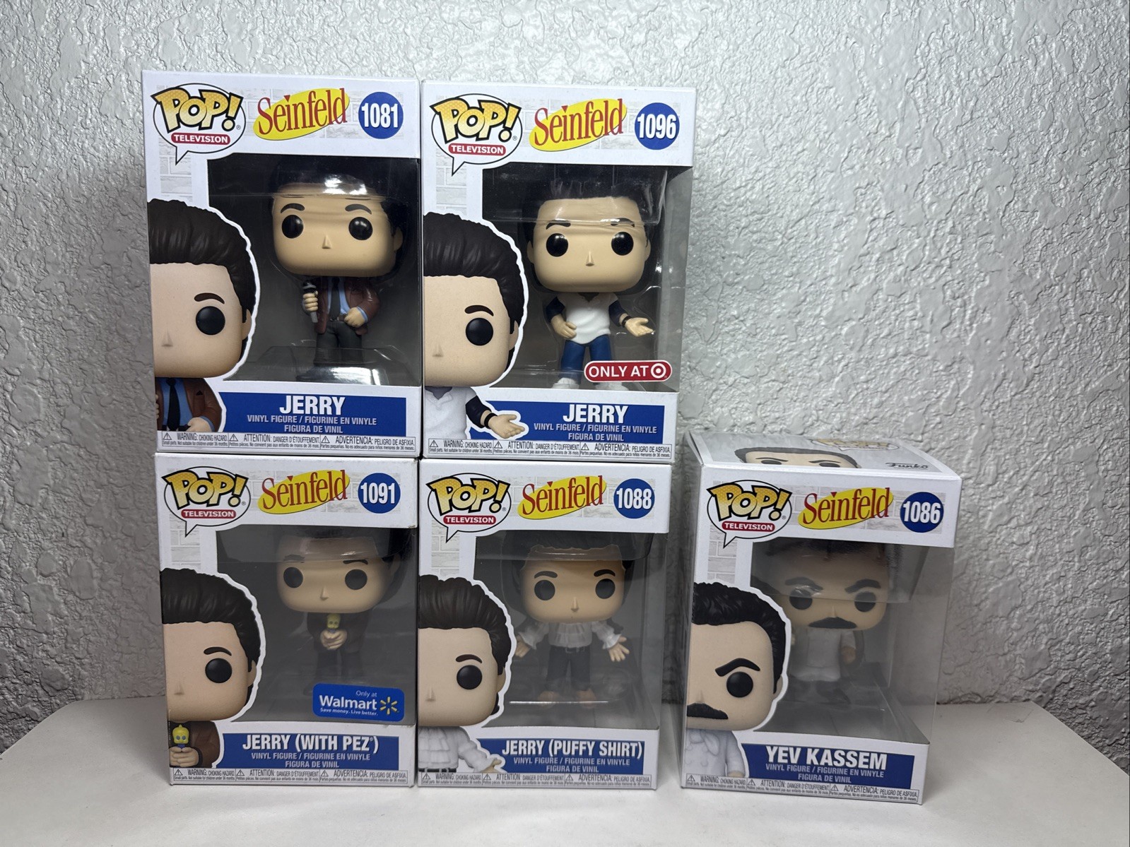 Funko Pop Television SEINFELD YEV KASSEM Lot Of 5 Funko Pop Television SEINFELD YEV KASSEM Lot Of 5