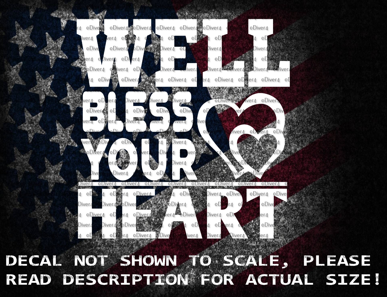 Well Bless Your Heart Southern Saying Vinyl Decal US Made US Sold Well Bless Your Heart Southern Saying Vinyl Decal US Made US Sold