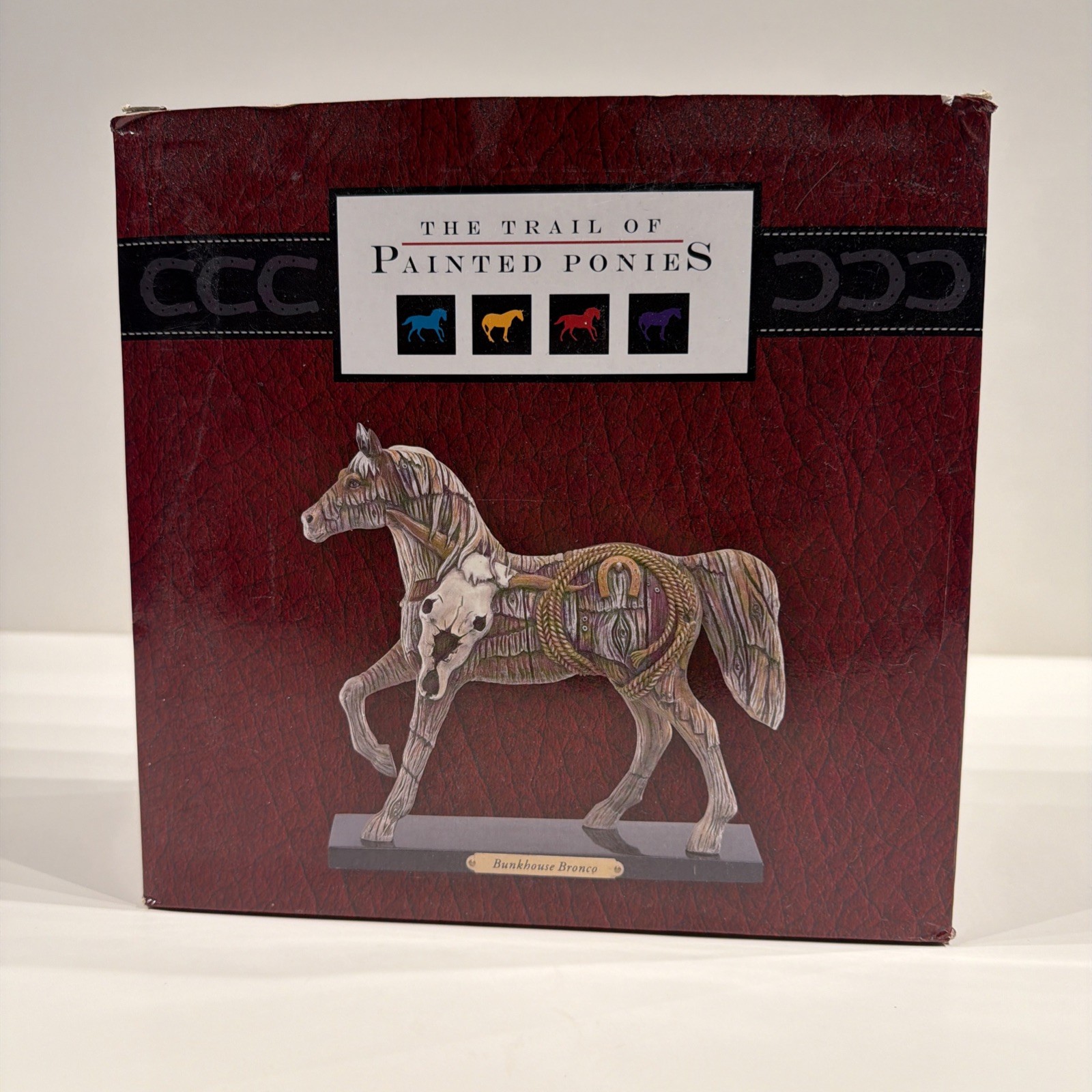 Trail Of Painted Ponies Bunkhouse Bronco With Box And Card