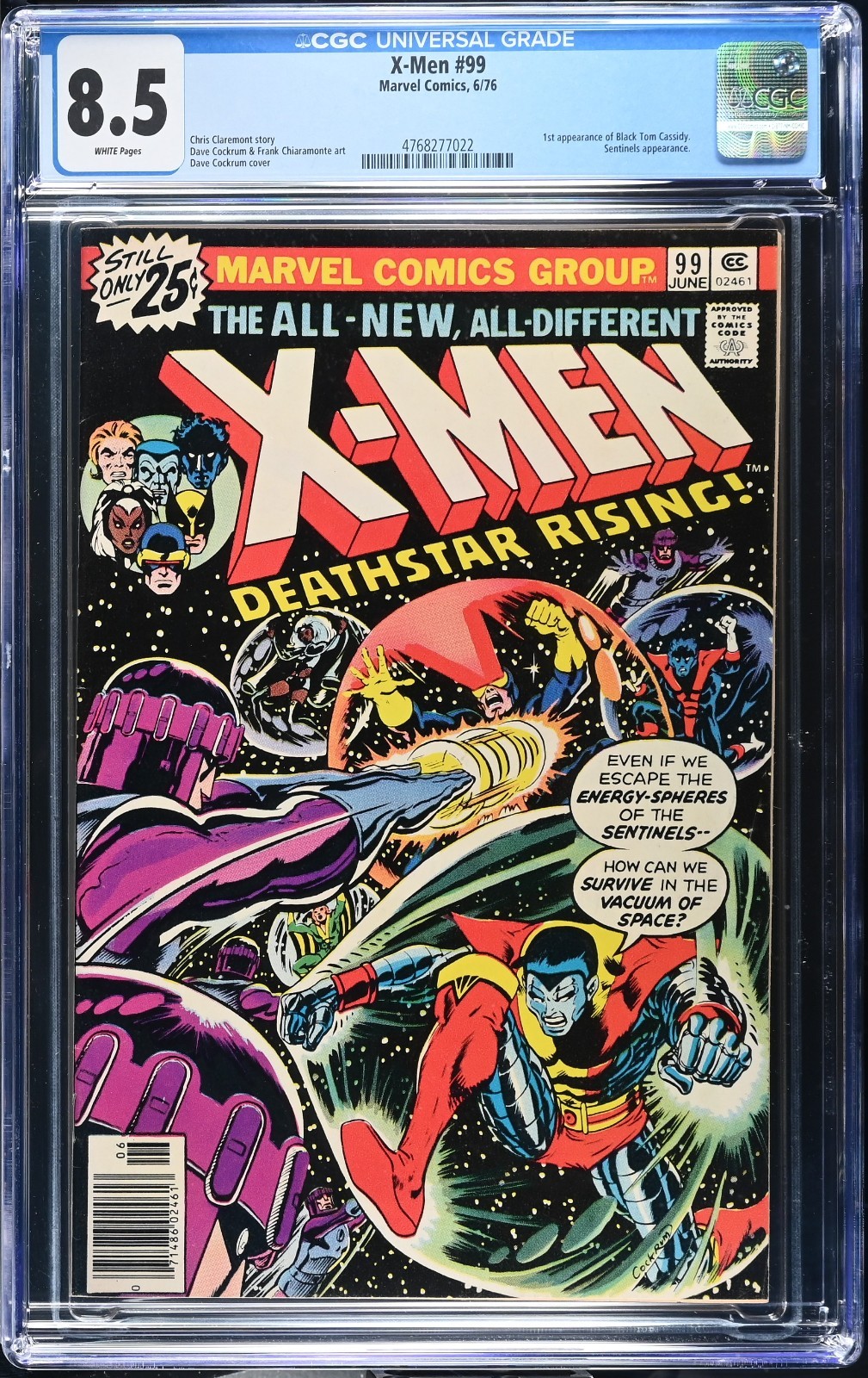 X-Men #99 CGC 8.5 - WP - VF+ 1st Black Tom Cassidy - Chris Claremont