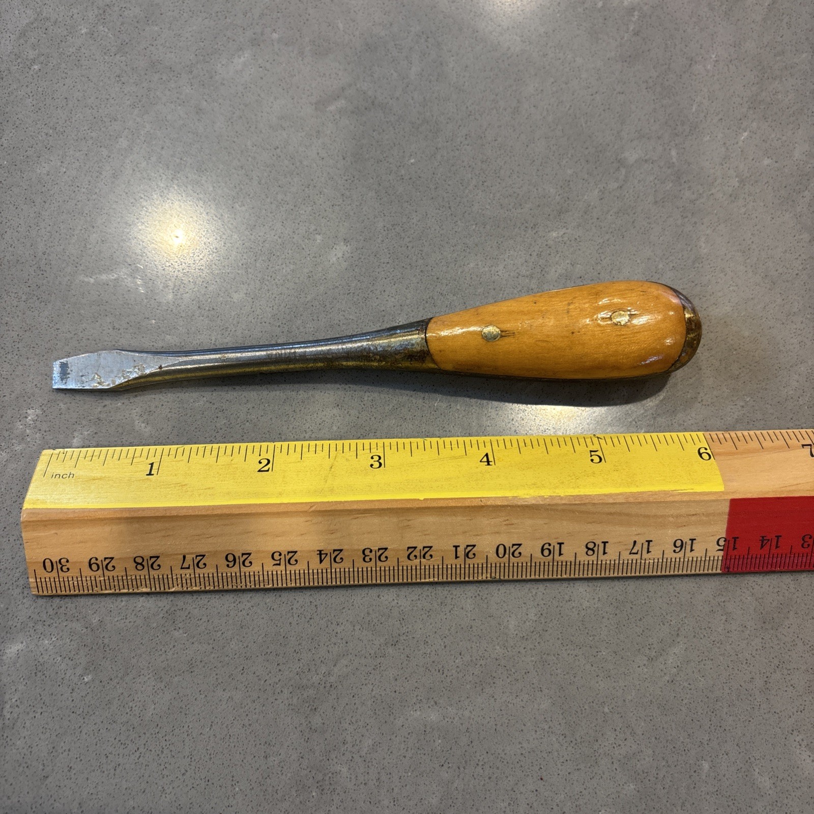 Vintage Irwin US of A Split Wood Handle 6” Square Shank Screwdriver 1/2” Vintage Irwin US of A Split Wood Handle 6” Square Shank Screwdriver 1/2”