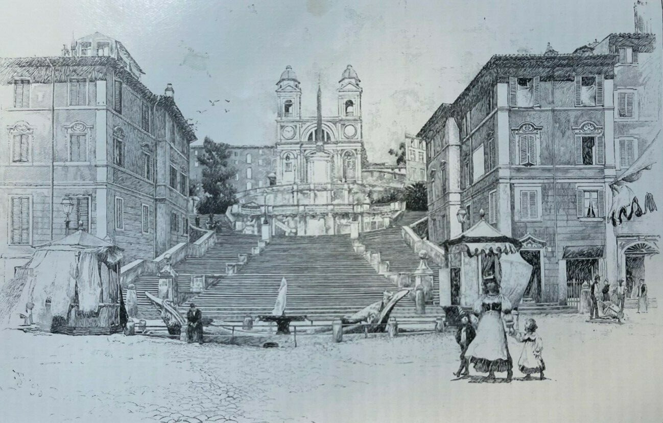 1897 Literary Landmarks of Rome Italy illustrated 1897 Literary Landmarks of Rome Italy illustrated