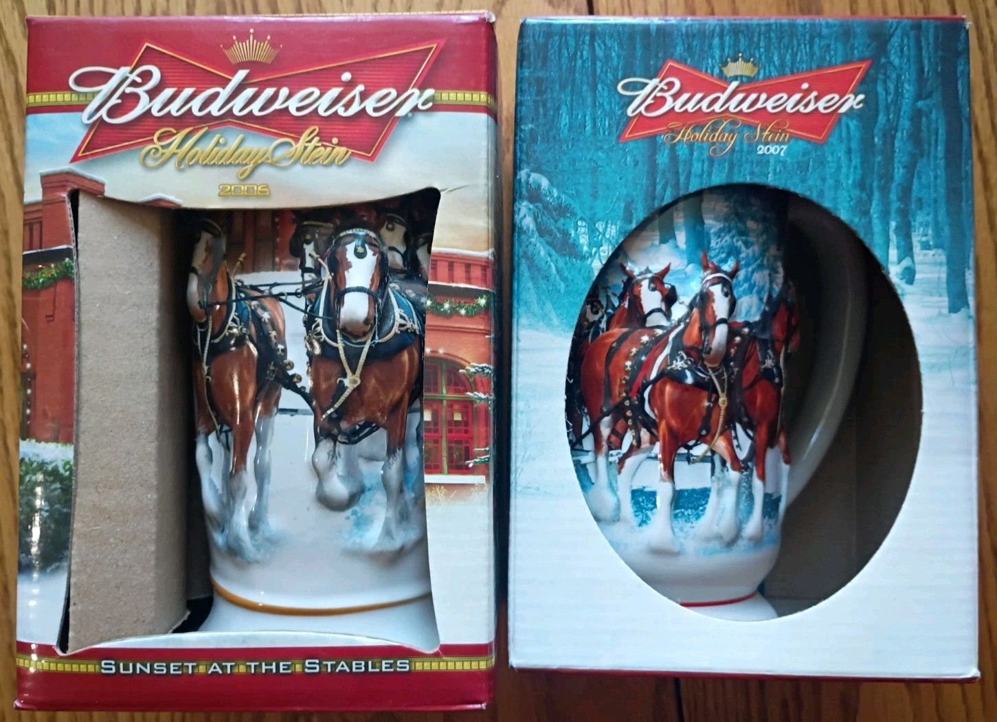 budweiser Holiday Stiens New In Box 2006, 2007