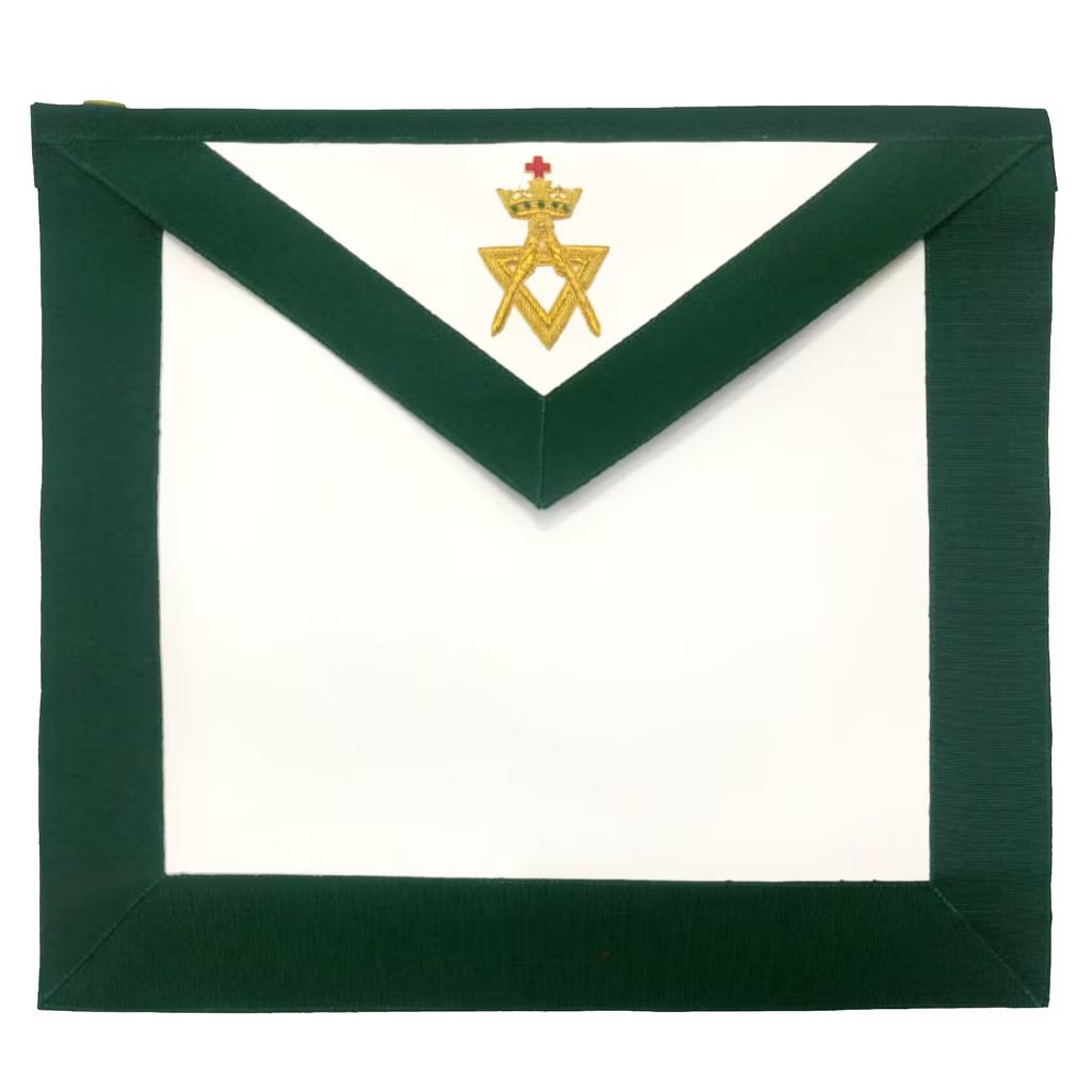 Allied Masonic Degrees AMD Member Apron Hand Embroidered Masonic Regalia Allied Masonic Degrees AMD Member Apron Hand Embroidered Masonic Regalia