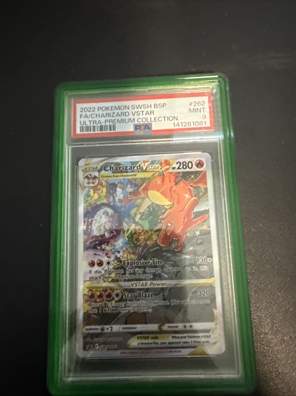 2022 Pokemon Charizard VStar Ultra Premium Collection Promo #262 PSA 9