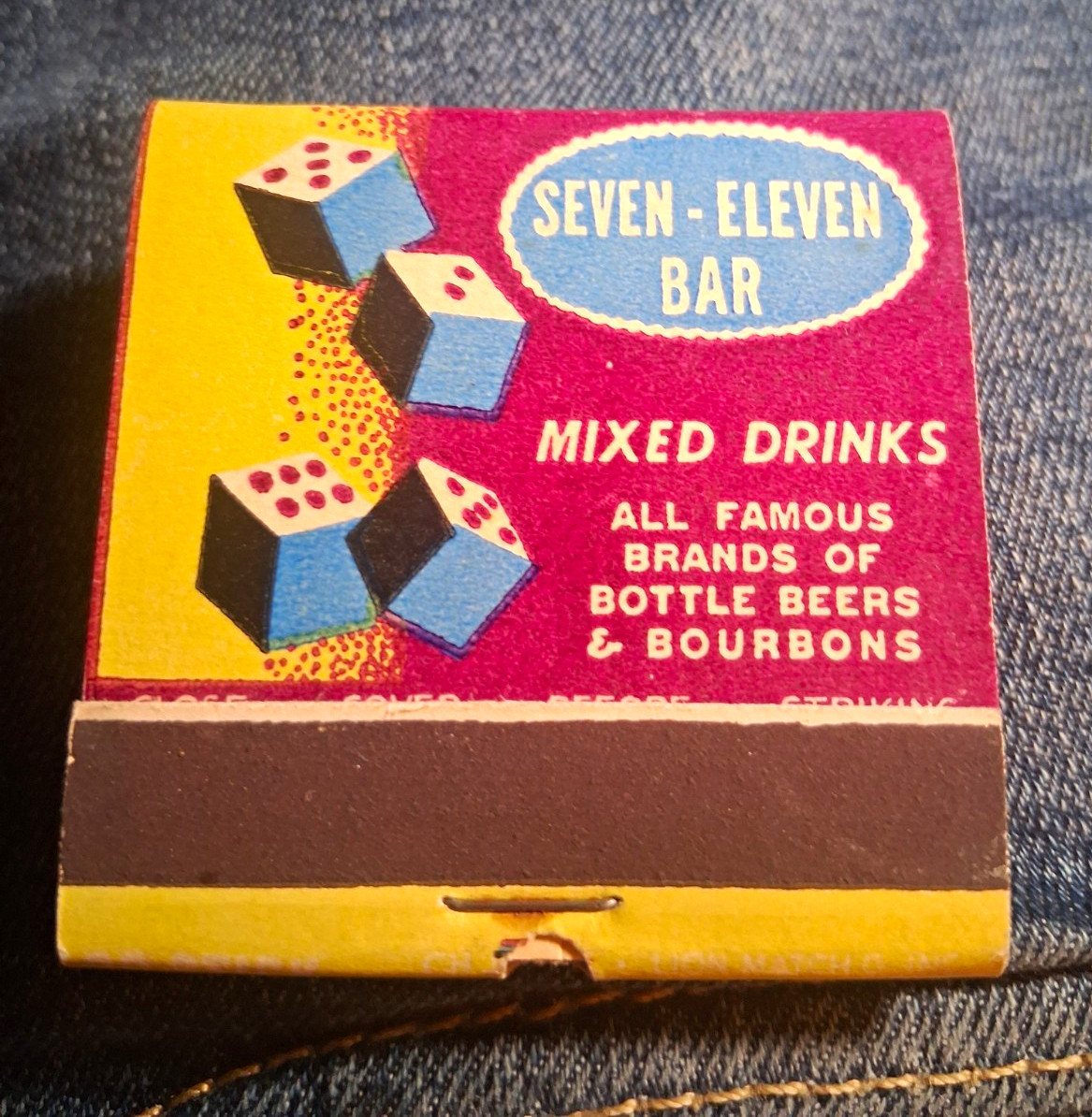 1930's-1940's Vintage FEATURE Seven-Eleven Bar & Coffee Shop Denver CO  EX. COND