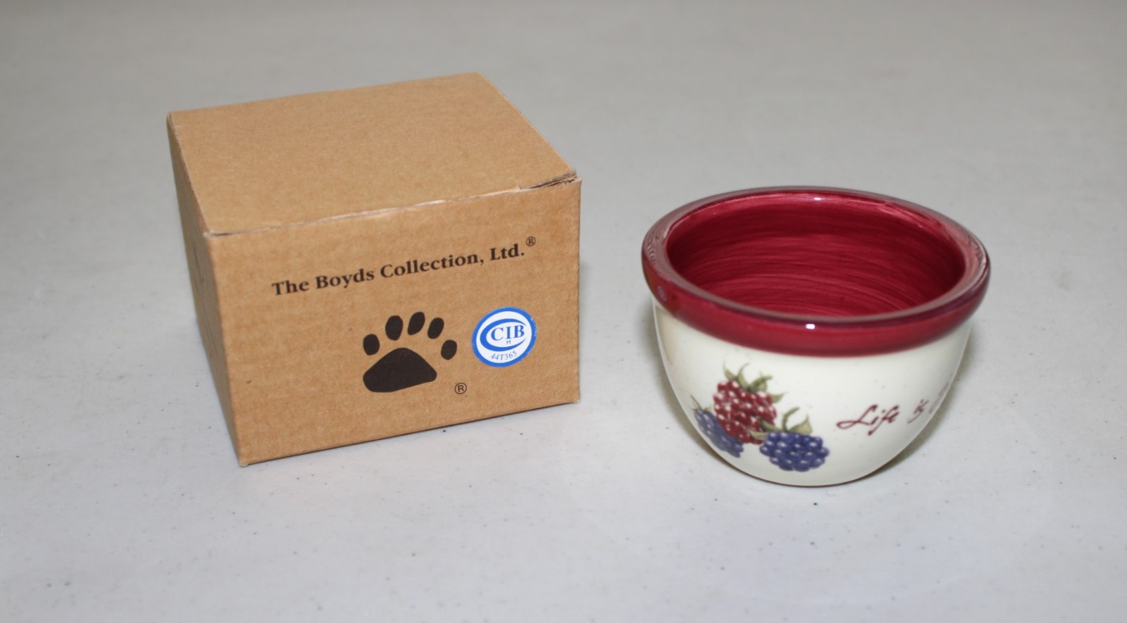 New Boyds Bears Mini Sugar\'s Bowl of Bearies 02004-32 Pottery Works w/ Box New Boyds Bears Mini Sugar\'s Bowl of Bearies 02004-32 Pottery Works w/ Box