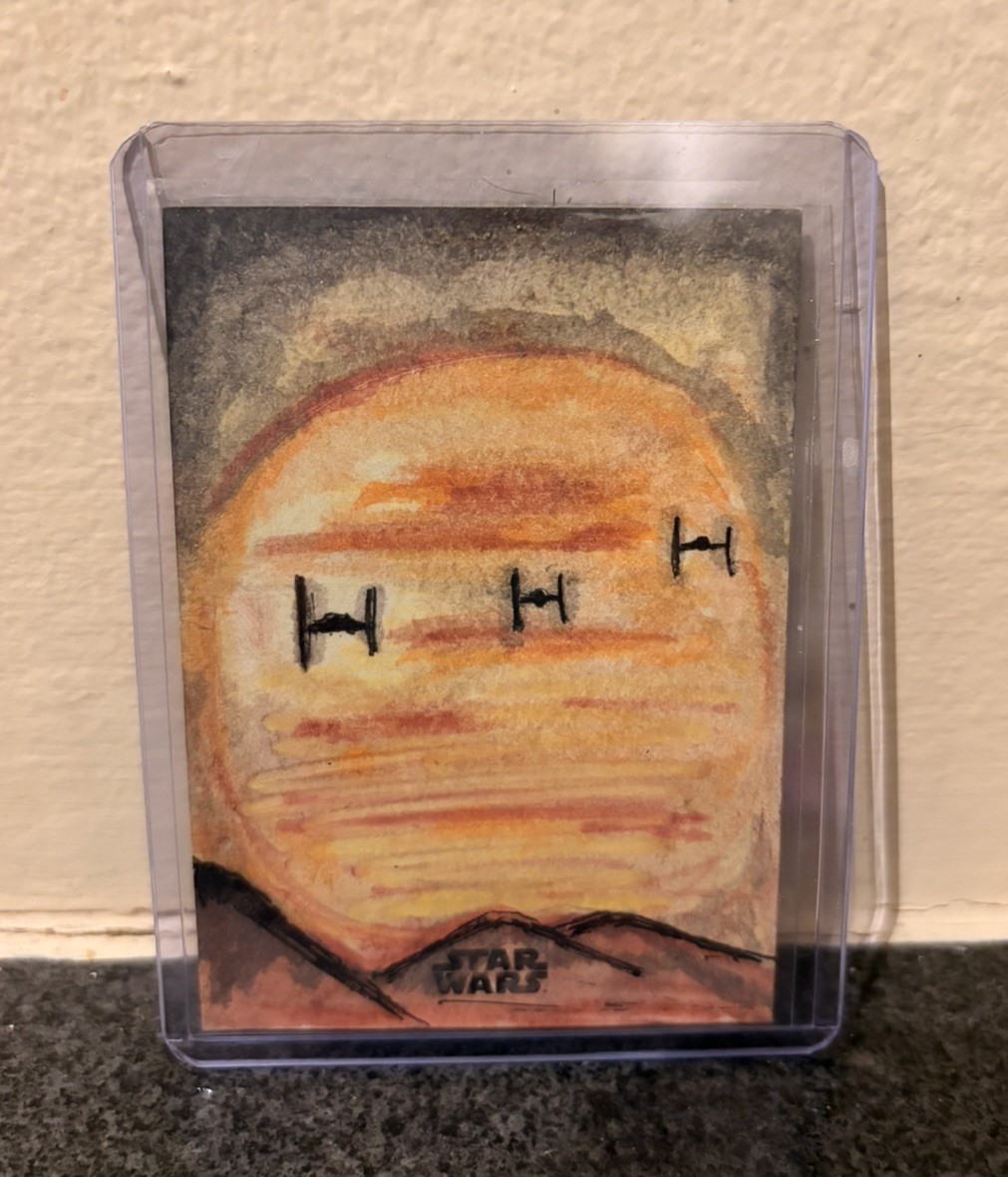 2024 Topps Chrome Star Wars 1/1 Mongola Das Auto Sketch  