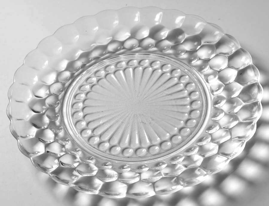 Anchor Hocking Bubble Clear Dinner Plate 5631