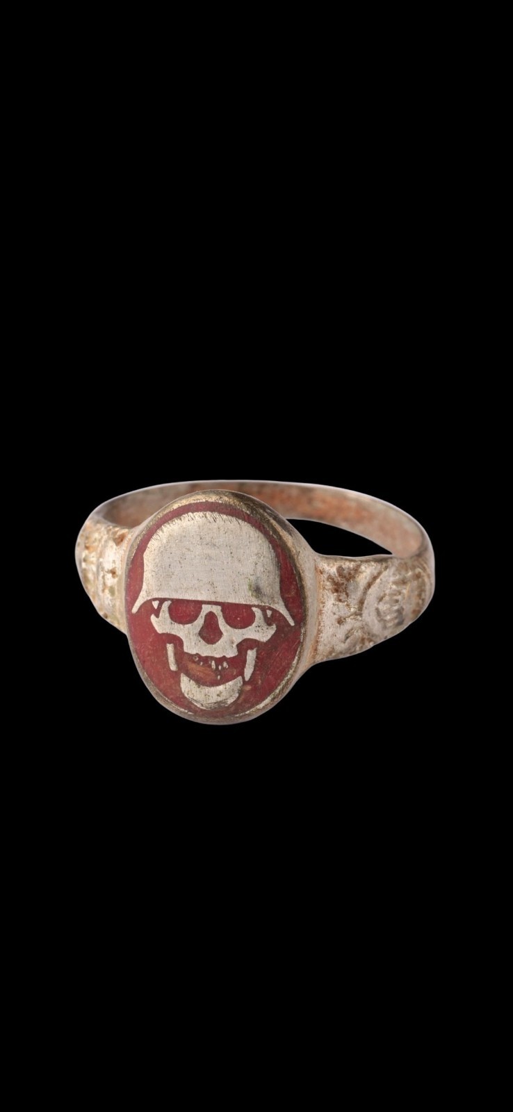 Ww1 Era Ring Unique Antique Rare Soldiers WWII Ww2 Central European amulet 