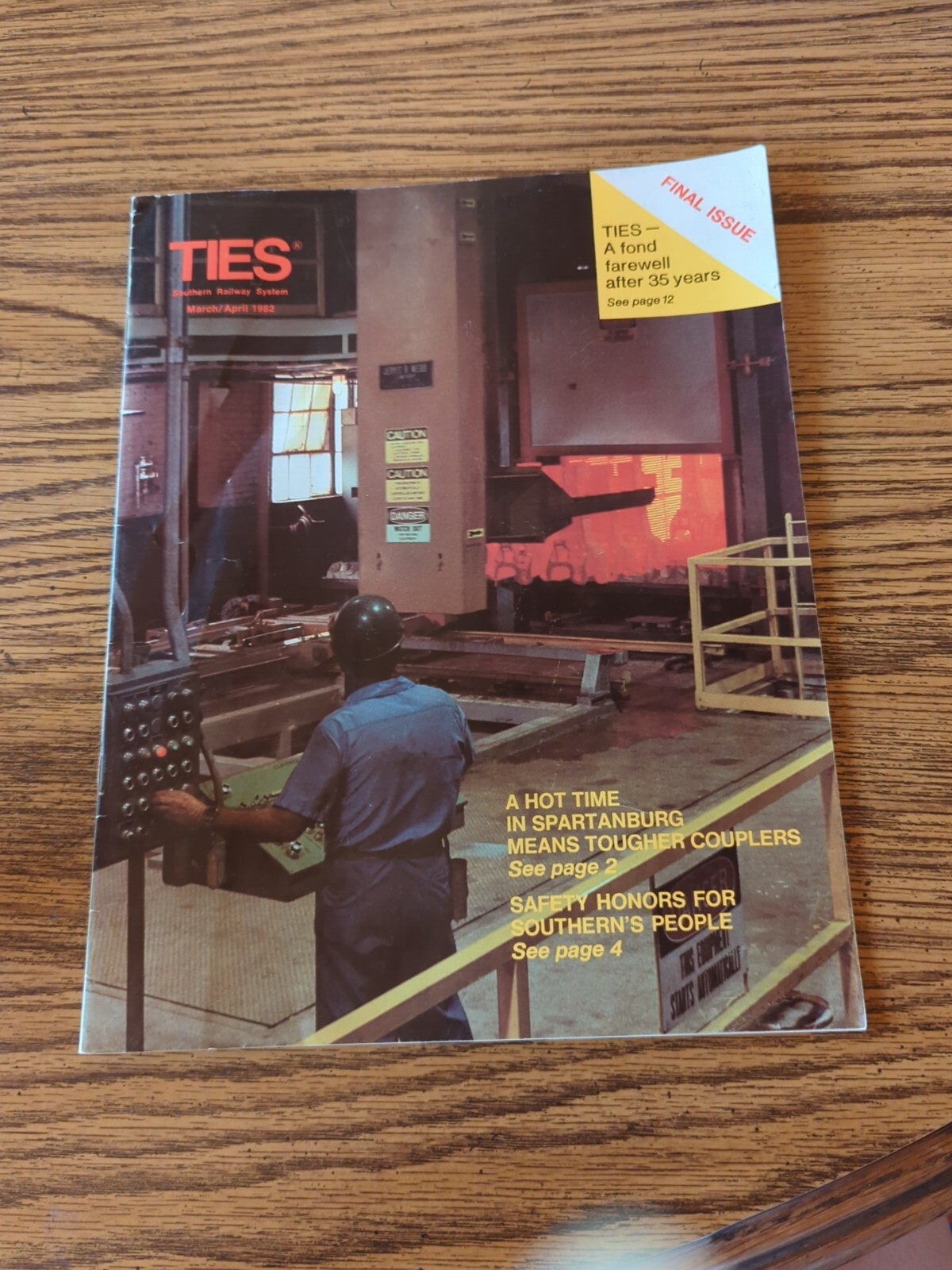 Vintage SOUTHERN RAILWAY SYSTEM TIES Railroad MAGAZINE March April 1982 FINAL