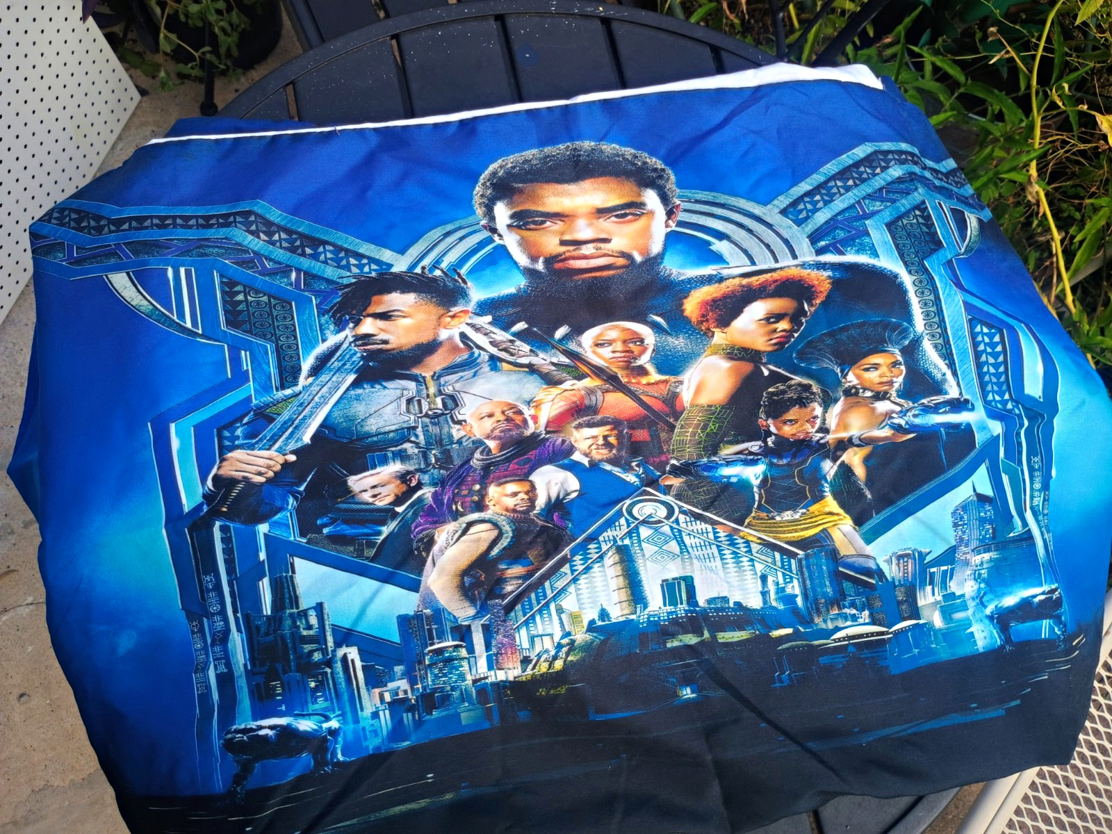 Kids Marvel Black Panther Twin/Full Bed Set Duvet + 2 Pillowcases