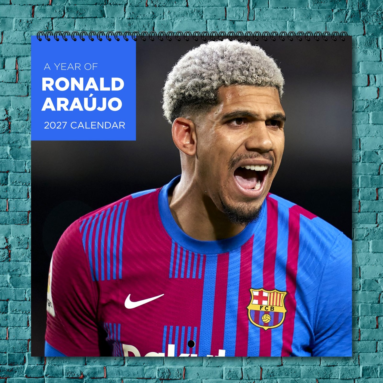 Ronald Araújo 2027 Wall Calendar 12 Month Celebrity Photo Fan Collectible
