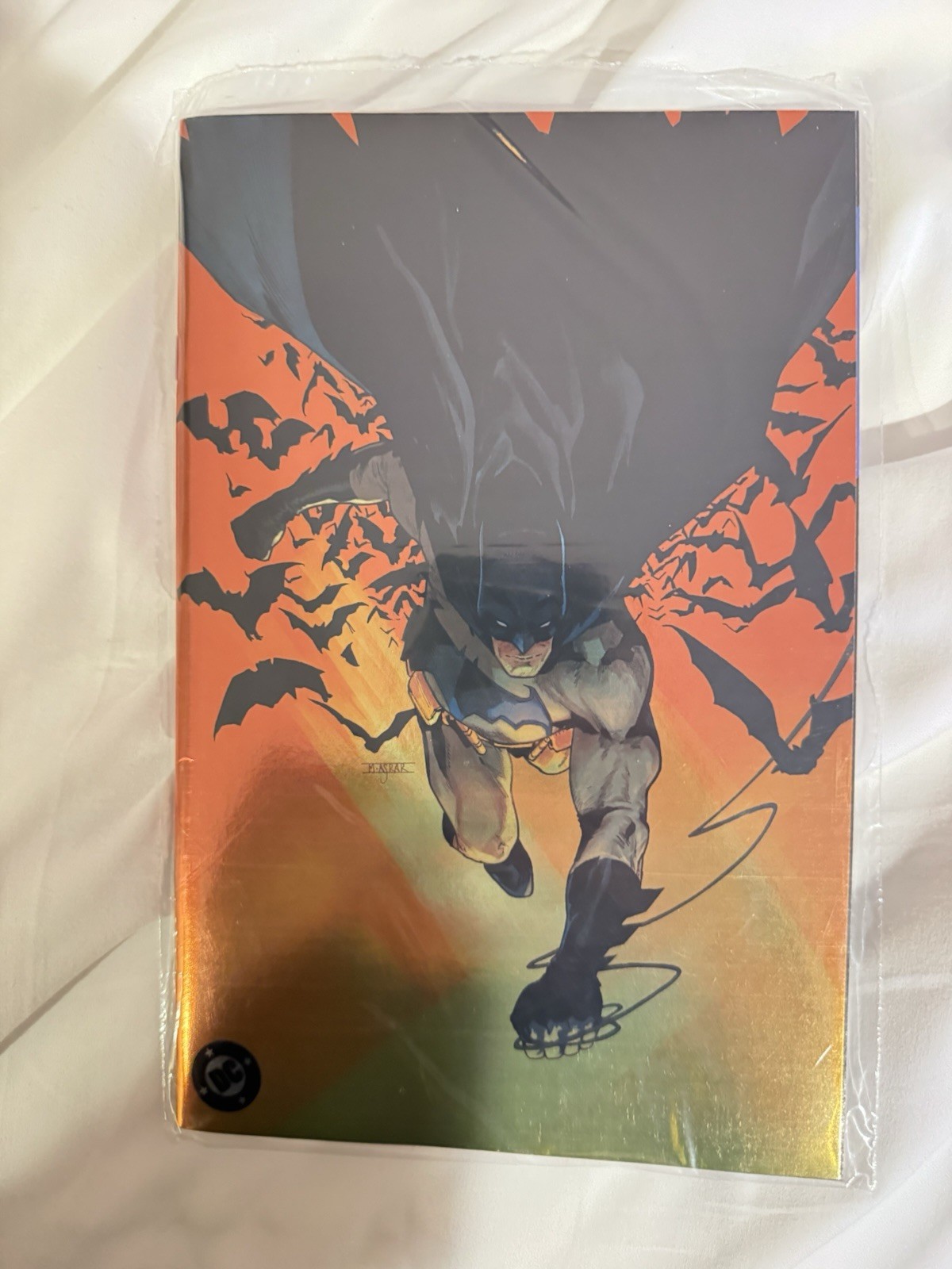Batman #1 Foil Virgin Variant Cover DC Mahmud Asrar NYCC 2026 EXCLUSIVE