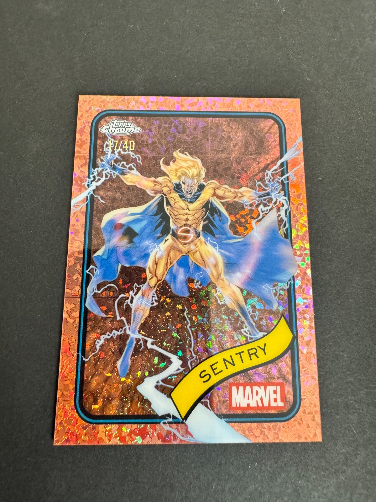 SENTRY 2025 TOPPS CHROME MARVEL ROSE GOLD REFRACTOR PARALLEL /40 #168 SENTRY 2025 TOPPS CHROME MARVEL ROSE GOLD REFRACTOR PARALLEL /40 #168